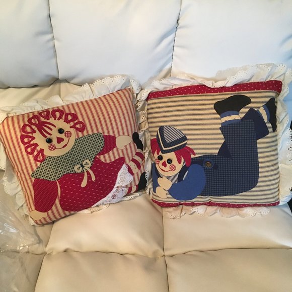 Other - Raggedy Ann & Andy Throw Pillows